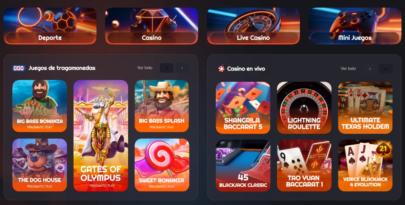 Freshbet Casino Página principal