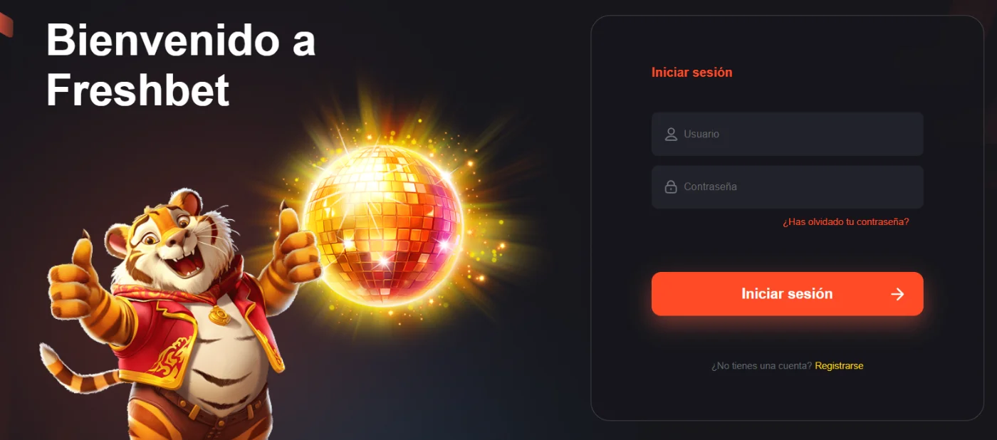 Freshbet Registro e inicio de sesión